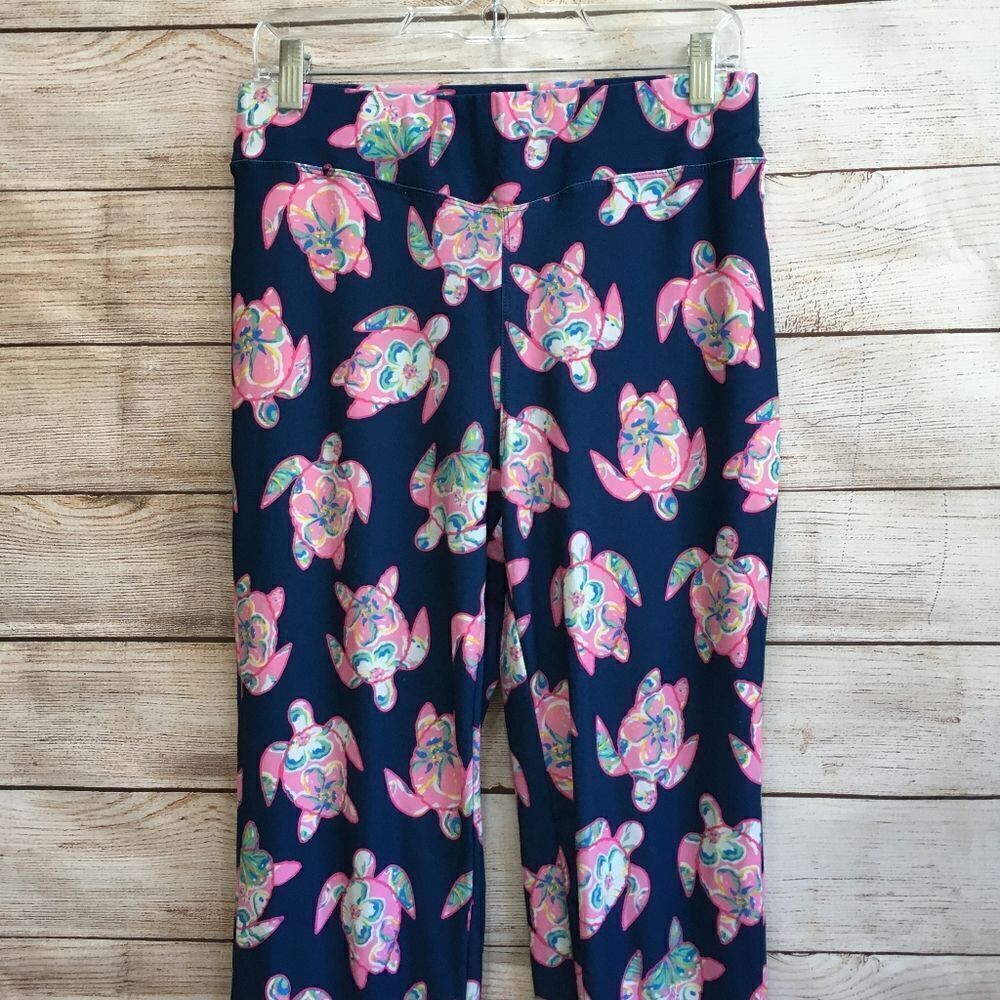 ‎SIMPLY SOUTHERN RUFFLE PANTS IN TURTLE PRINT - Picture 5 of 5
